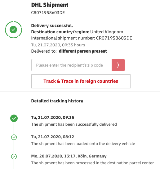 Dhl tracking